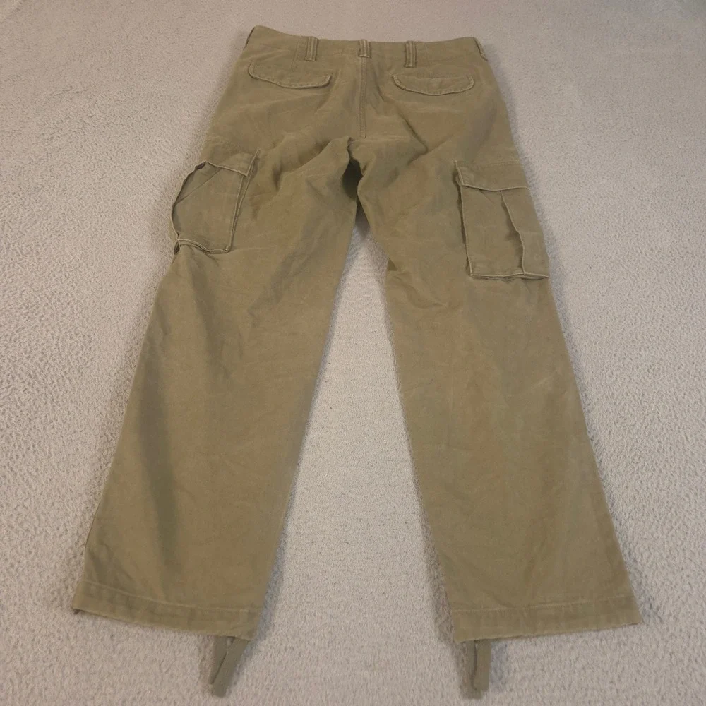 Banana Republic Pants Mens 32x32 Olive Cargo Relaxed Cotton Twill Straight Leg